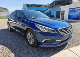 HYUNDAI SONATA SE 2016 AZUL | Rosas Automotriz