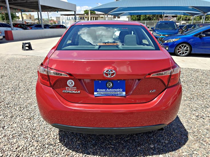 TOYOTA COROLLA LE 2017 ROJO