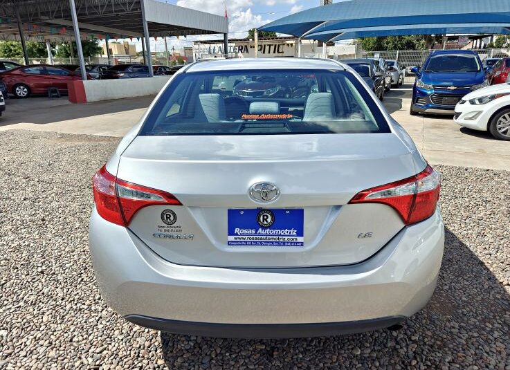TOYOTA COROLLA LE 2016 PLATA