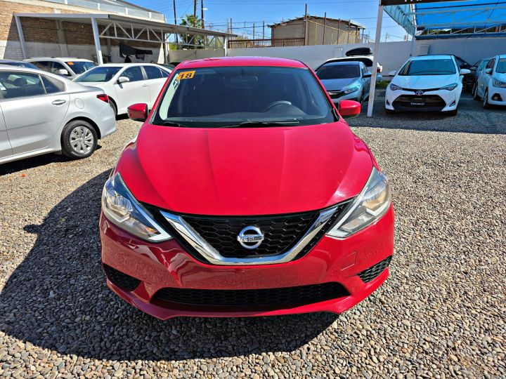 NISSAN SENTRA SV 2018 ROJO