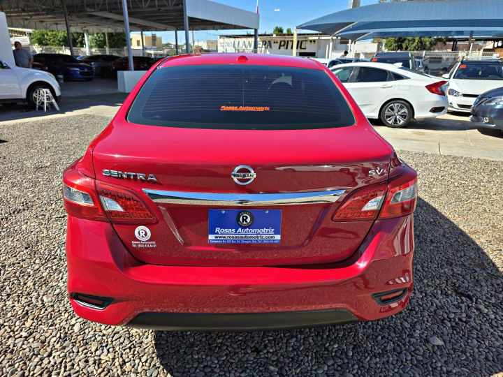 NISSAN SENTRA SV 2018 ROJO