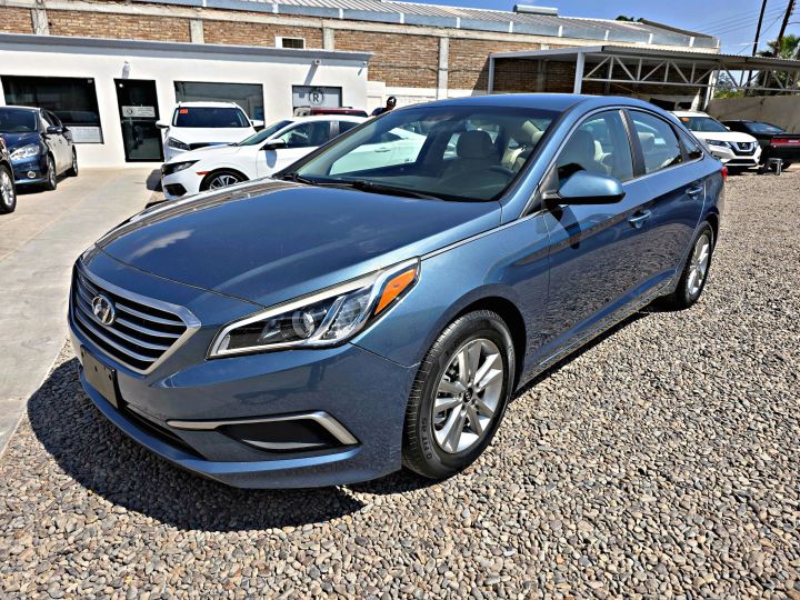 HYUNDAI SONATA SE 2017 AZUL VERDE