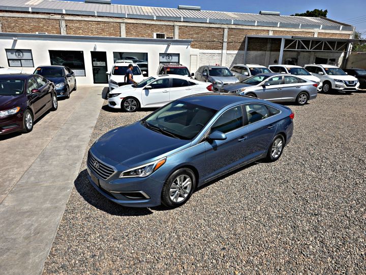 HYUNDAI SONATA SE 2017 AZUL VERDE