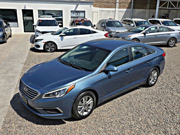 HYUNDAI SONATA SE 2017 AZUL VERDE